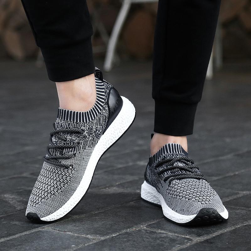 Super Bernapas Fashion Sneakers Pria Sepatu Olahraga Kasual Lembut Sepatu lari tahan lama Sepatu Jala Men's Fashion Sneakers Soft Casual Sports Shoes Durable Running Shoes Mesh Shoes