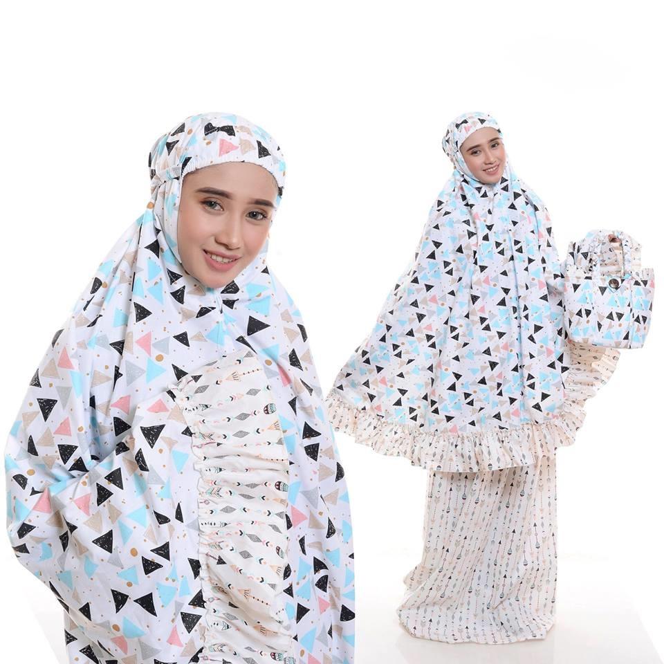 Mukena Lazada Terbaru 2018 Katun Jepang Motif Baru Putih