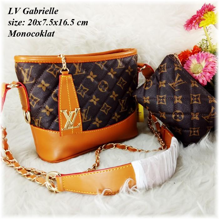 Tas LV Gabrielle Set Dompet - Tas Wanita - Tas Slempang - Tas Import - Tas Batam - Tas Murah - Tas Pesta - Tas Mini - Dompet