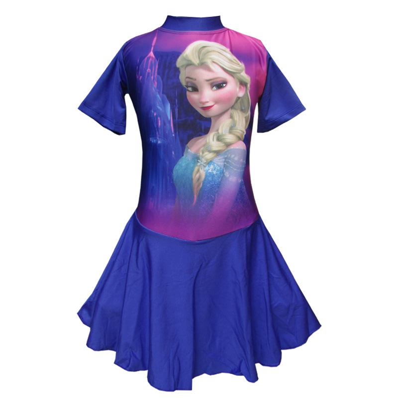 Baju Renang Diving Rok Anak Karakter Frozen Elsa Size SD