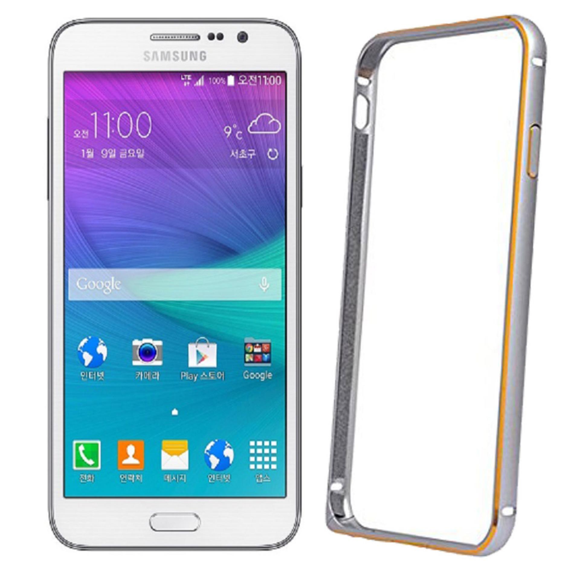 Aluminium Bumper Stainless Metal Bezel List for Samsung Galaxy Grand Max / G720 / G7202 / G7202D / LTE Duos - Silver