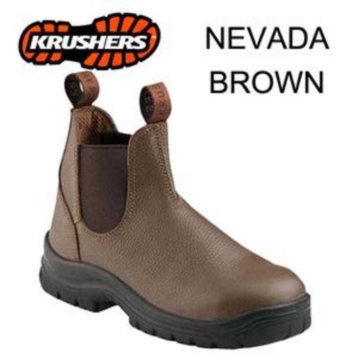 Promo Safety Shoes Krusher Nevada Brown Gratis Ongkir