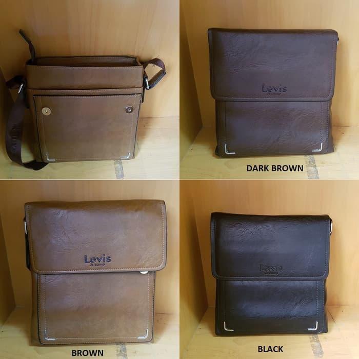 Levis ACamp 8162-2 Man Sling Bag - Tas Selempang Pria Kulit Sintetis