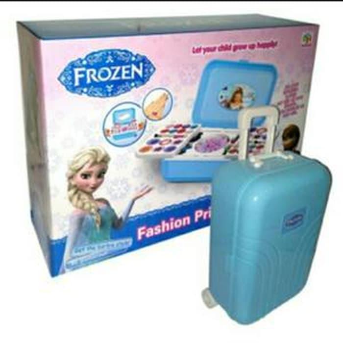 Sedang Diskon!! Mainan Make Up Frozen Trolley Koper Mainan Anak Perempuan - ready stock