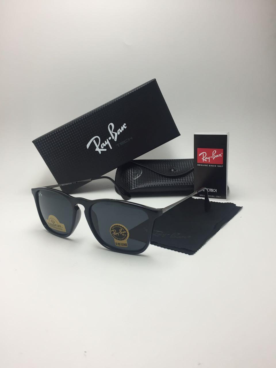 Rayban Chris Hitam Kacamata Sunglass Fashion Pria Wanita