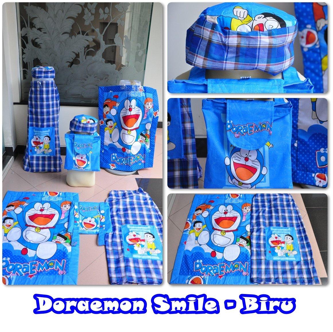 TERLARIS!!! SARUNG ANAK DORAEMON SIZE XXL mukena mewah / mukena dewasa / mukena tatuis / mukena anak / mukena bali / mukena katun jepang