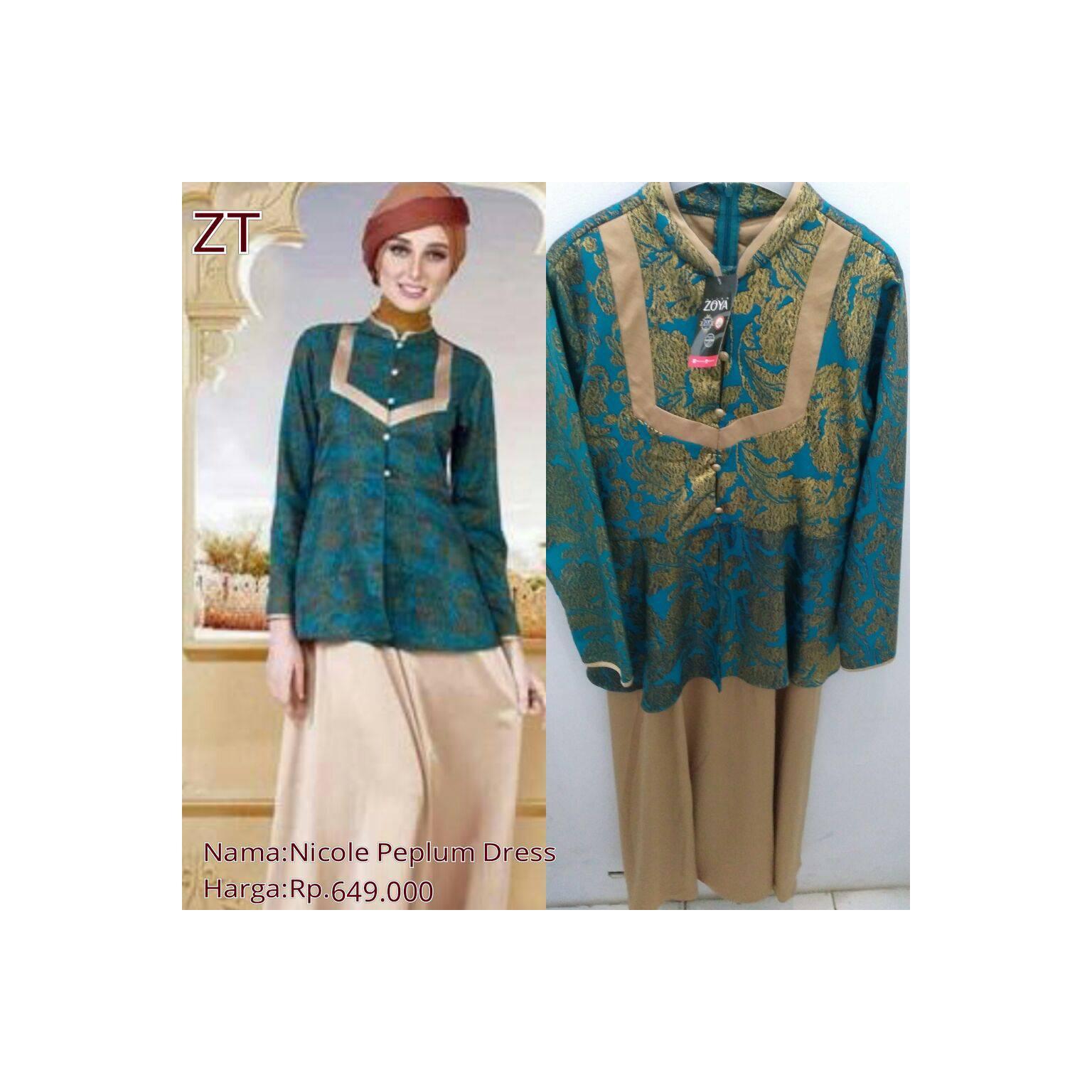 Zoya Gamis Nicole Peplum Dress