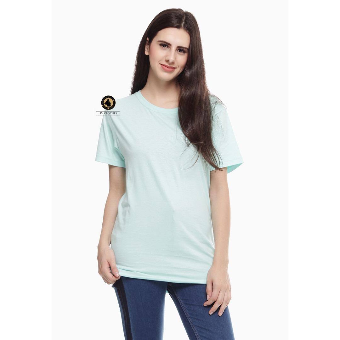 KAOS POLOS COTTON COMBED PREMIUM BANDUNG PRIA WANITA DEWASA AQUA FOAM