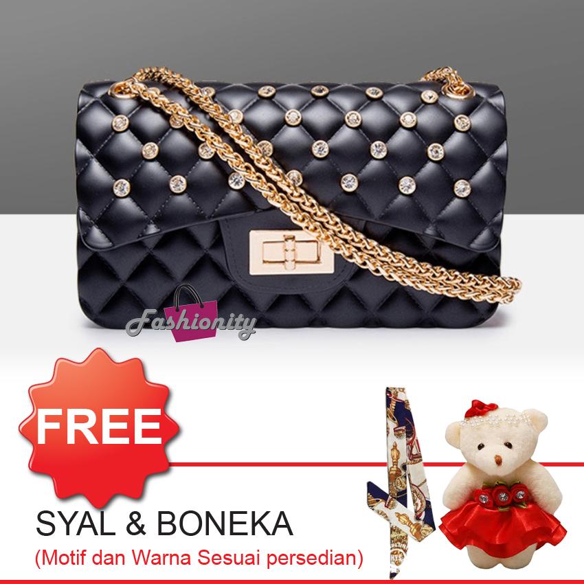 Fashionity Mini Matte Jelly Bag FSY0500DMD - Tas Selempang - Jelly Crossbody - Tas Wanita