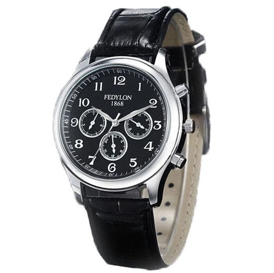 Ormano Jam Tangan Pria Freddy Maskulin Watch Strap Leather - Hitam