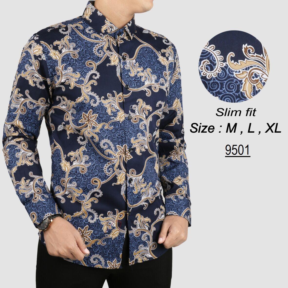 Batik Pria Modern Kemeja Pria Slim fit WW59