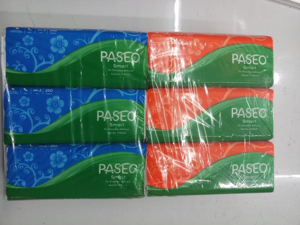 PAKET HEMAT !!! 6 Pcs PASEO Original Tisu Tissue Smart sheets 250 2 ply ( ISI 6 PCS )
