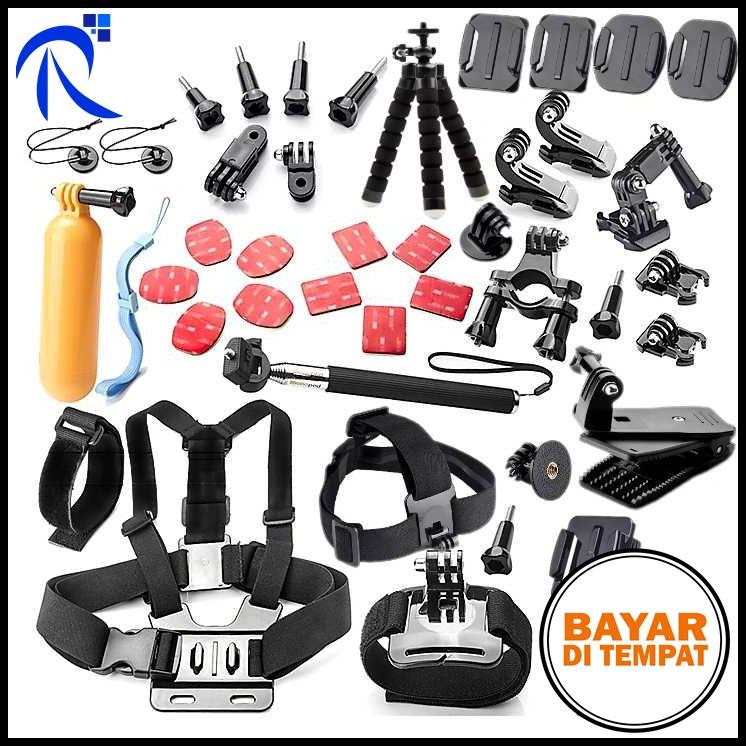 Rimas COD Aksesoris Kamera Aksi Full Set GoPro Xiaomi Yi Multi Warna - Accesories Camera Action Lengkap Semua Ada Berkualitas Menarik Unik - FREE ONGKIR