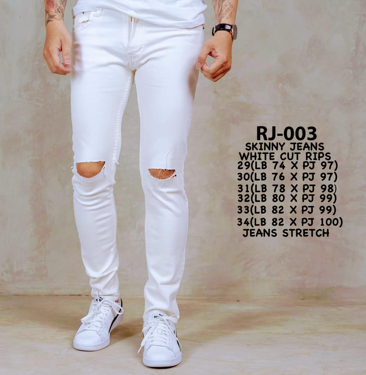 celana jeans putih pria terbaru mande jeans