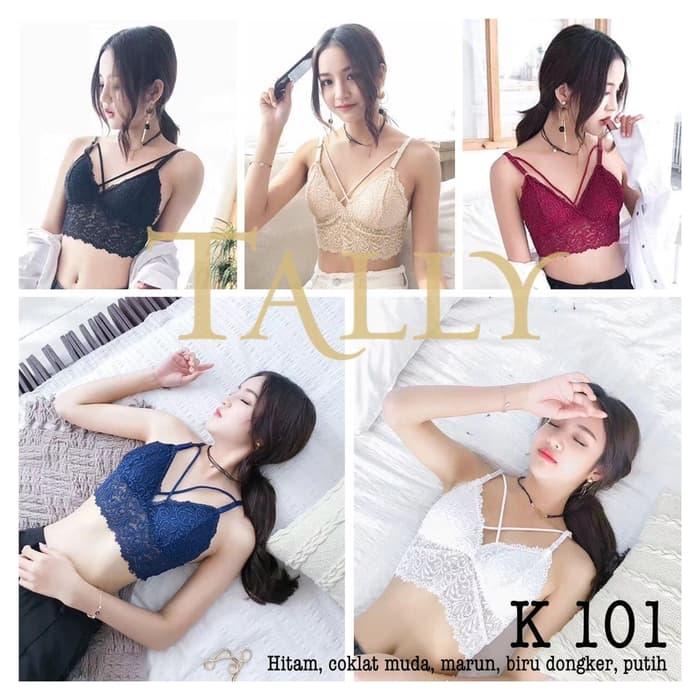 Bra Kemben Silang Depan Renda Halus Sexy TALLY K 101 Brallete