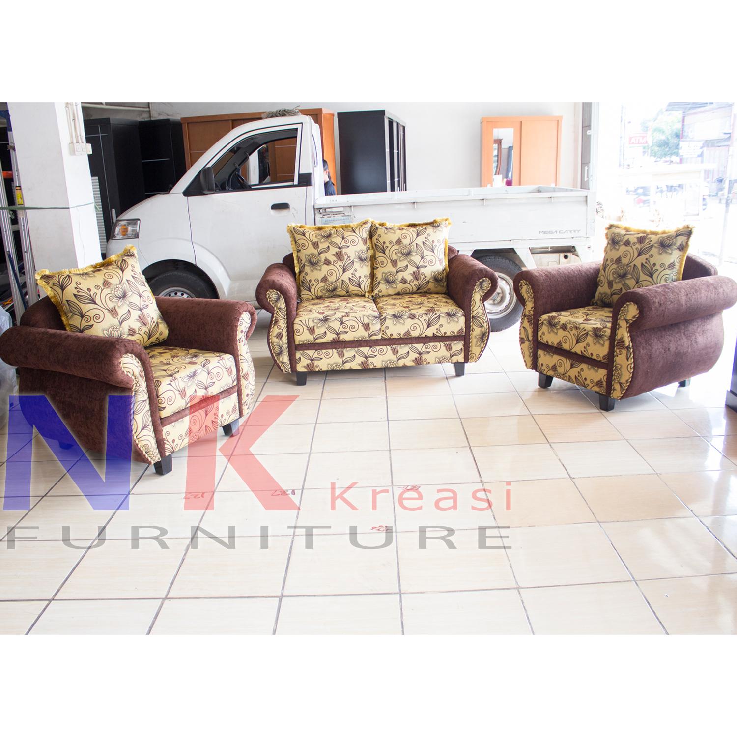 Sofa kursi Tamu Minimalis 211, sofa set klasik + MEJA TAMU - JABODETABEK ONLY