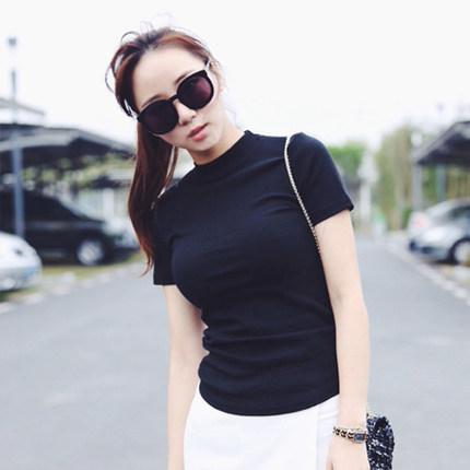 Atasan Korea Fashion Style Warna Solid Pembuatan Sesuai Pesanan Kaos