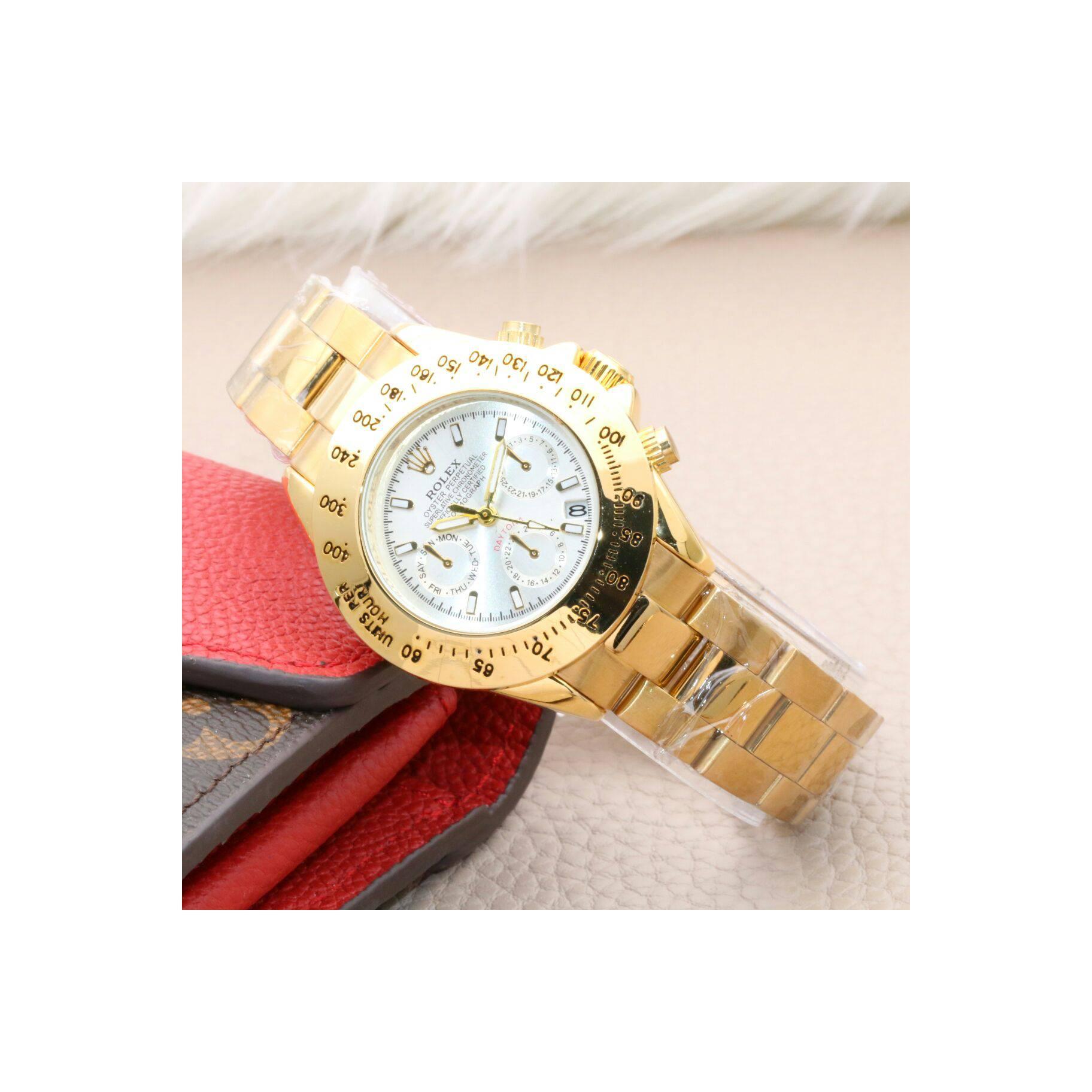 Jam Tangan Wanita Rolex Oyster Perpetual Datejust Daytona Chain Strap