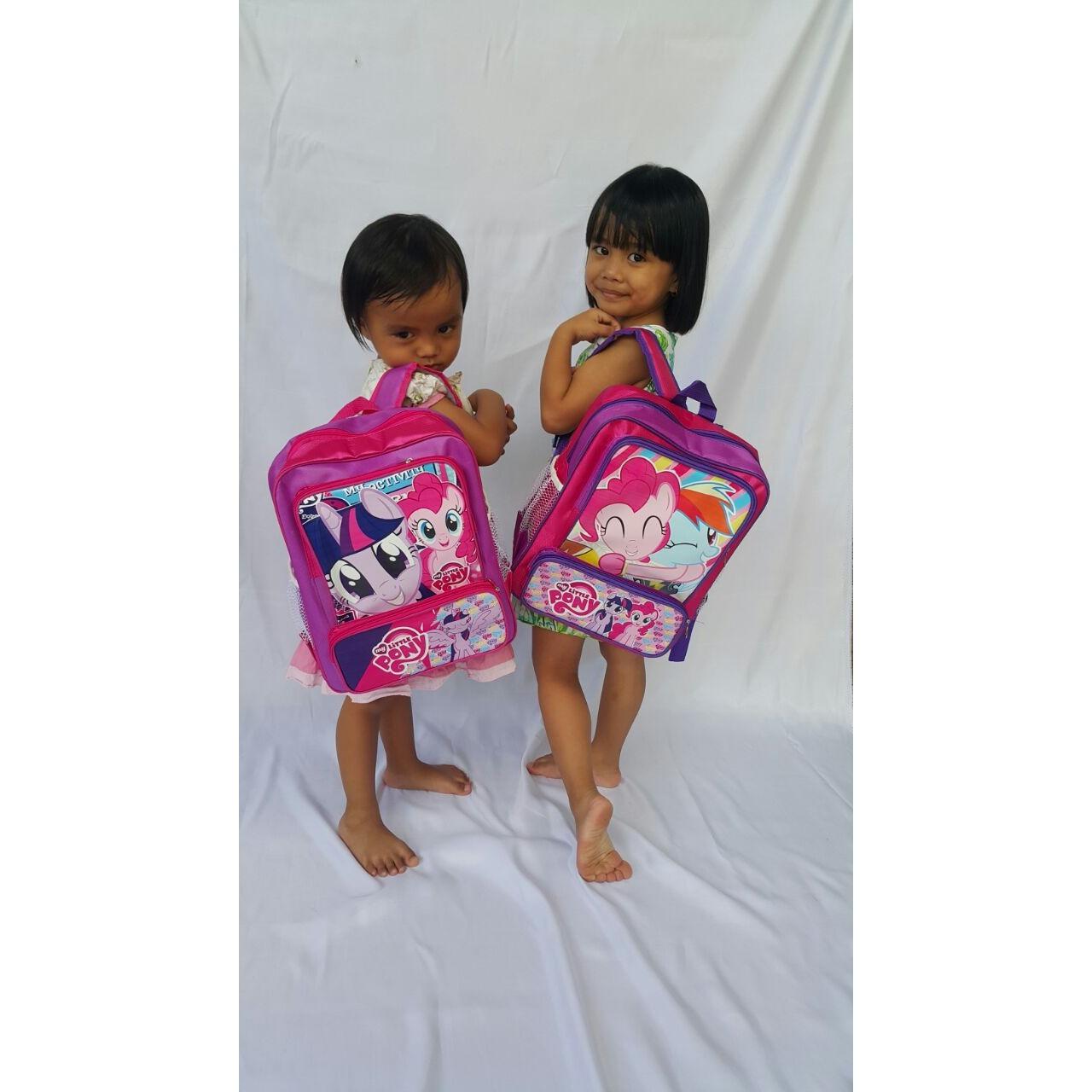 LUCU DAN CANTIK TAS RANSEL ANAK SEKOLAH TK KARAKTER KUDA PONY UNGU MURAH BANGET
