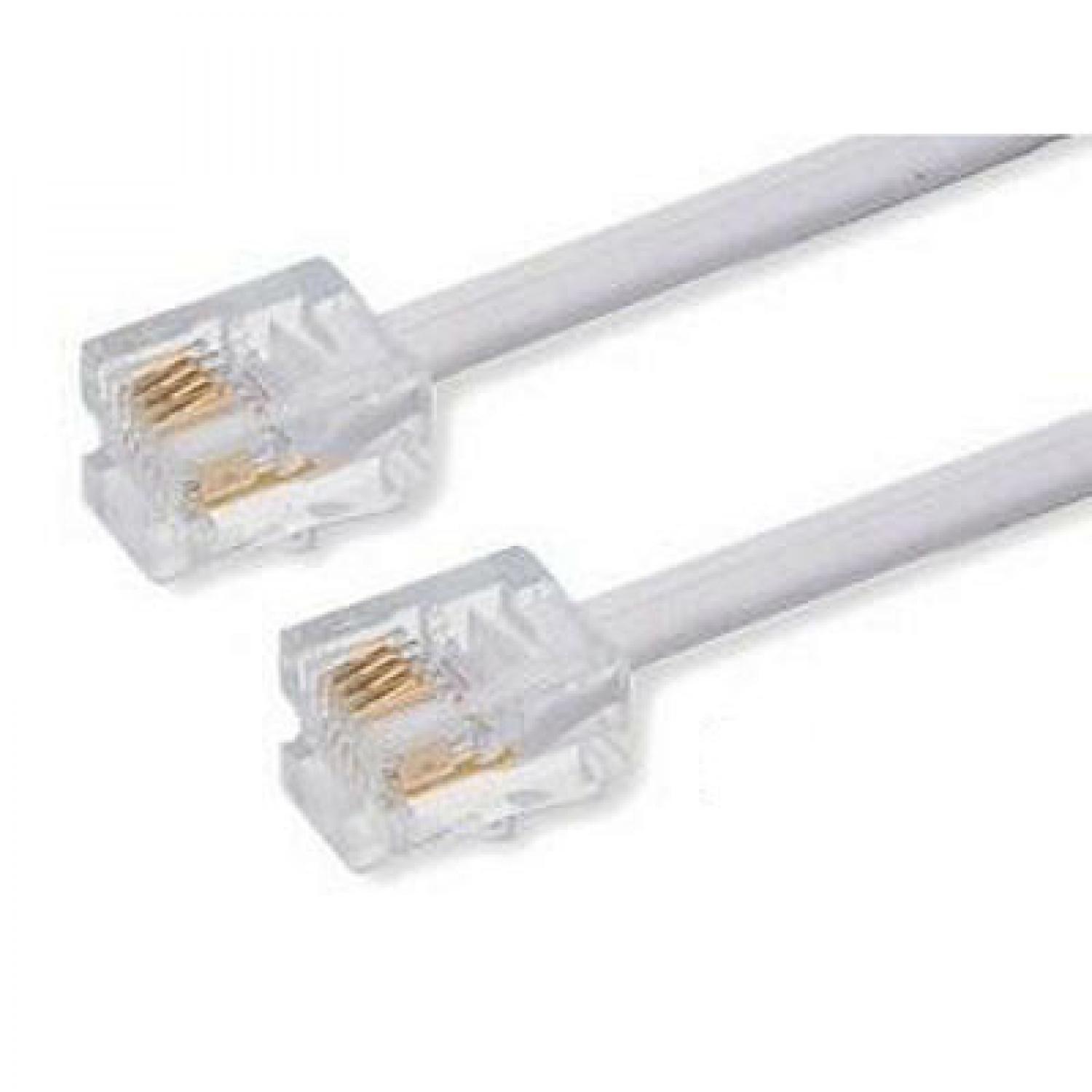 Kabel Telepon 1m - RJ11 (Bekas 14 Days)