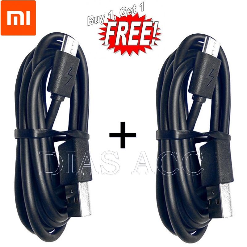 Xiaomi Original Micro USB and Data Sync Cable Charger 2A - Kabel Data Xiomi BUY 1 GET 1