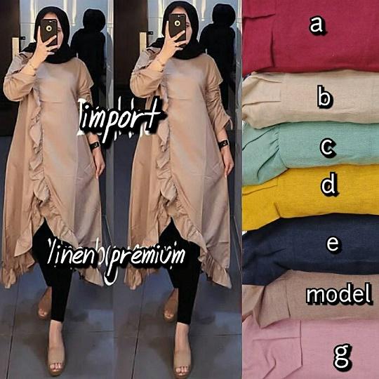 Amiara Tunik Baju Import Tunik Linen Import