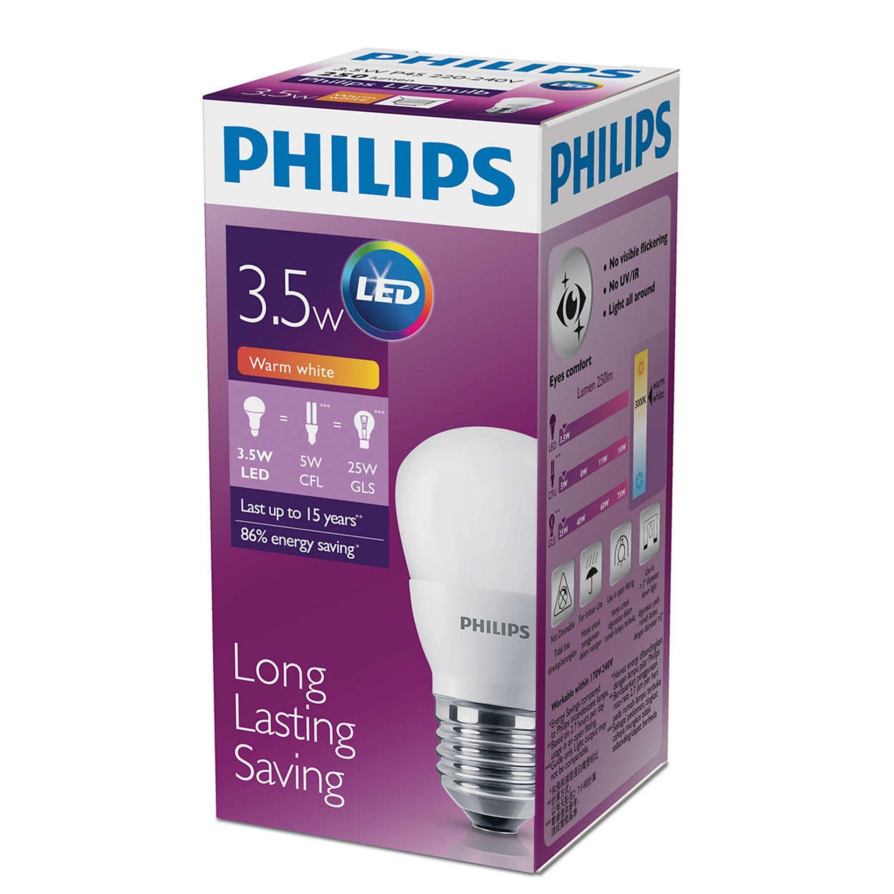 PHILIPS Bola lampu LED 3,5 Watt - Warm White