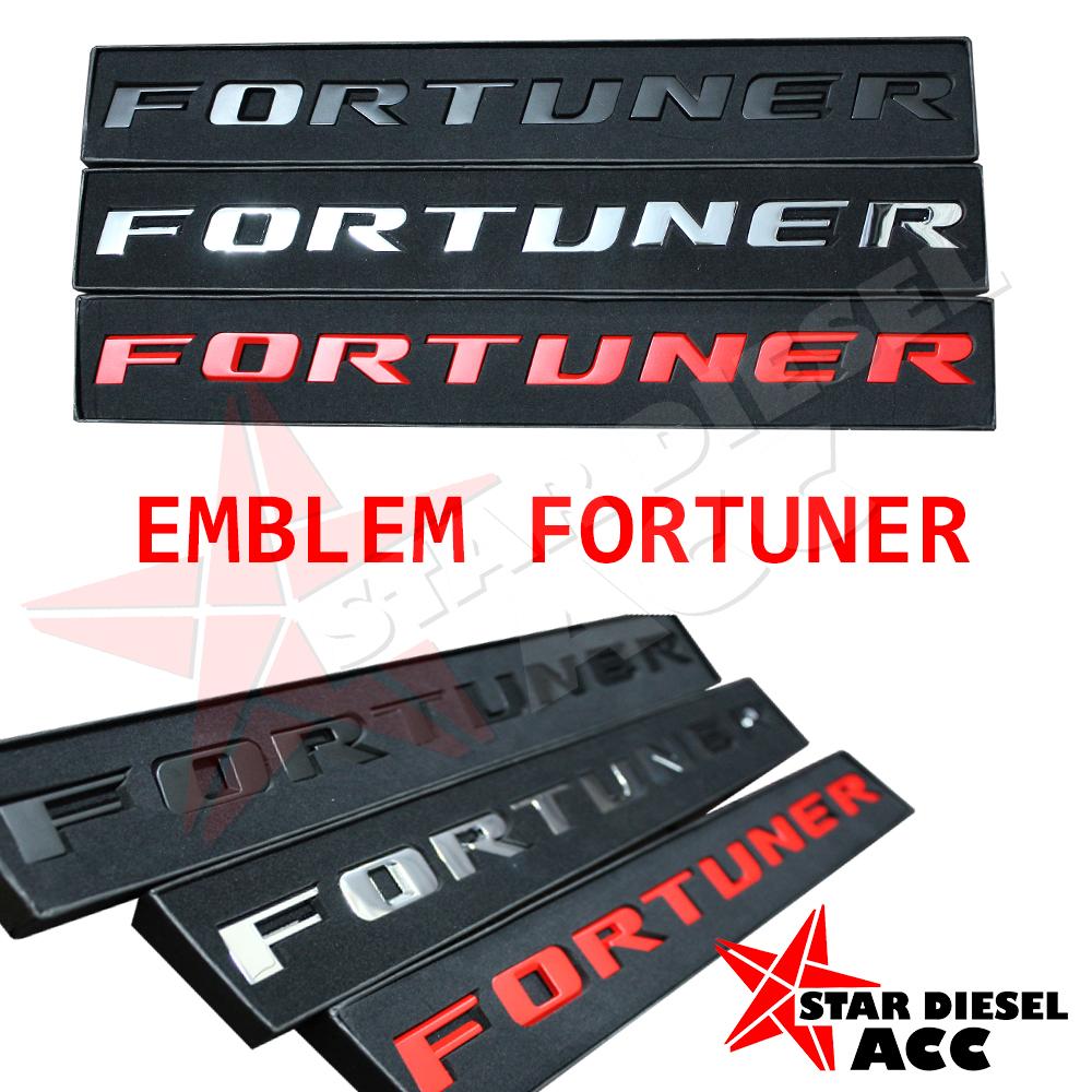 EMBLEM HOOD TOYOTA FORTUNER BAHAN BESI