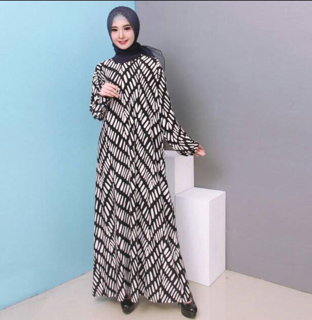 Fox-GAMIS JERSEY MURAH!! baju Gamis Wanita Gamis Jumbo 4L((XXXL) Jersey Korea 9639