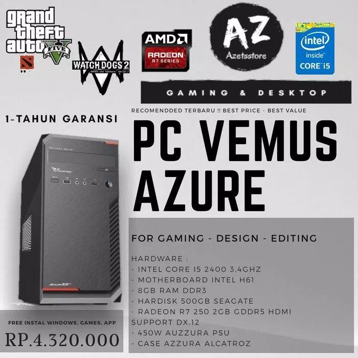 PC Rakitan Venus Azure Intel Core I5 FR Radeon Series