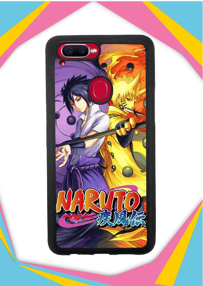 Casing Custom OPPO F7 Hardcase NARUTO AND SASUKE ANIME MANGA J0318 Case Cover