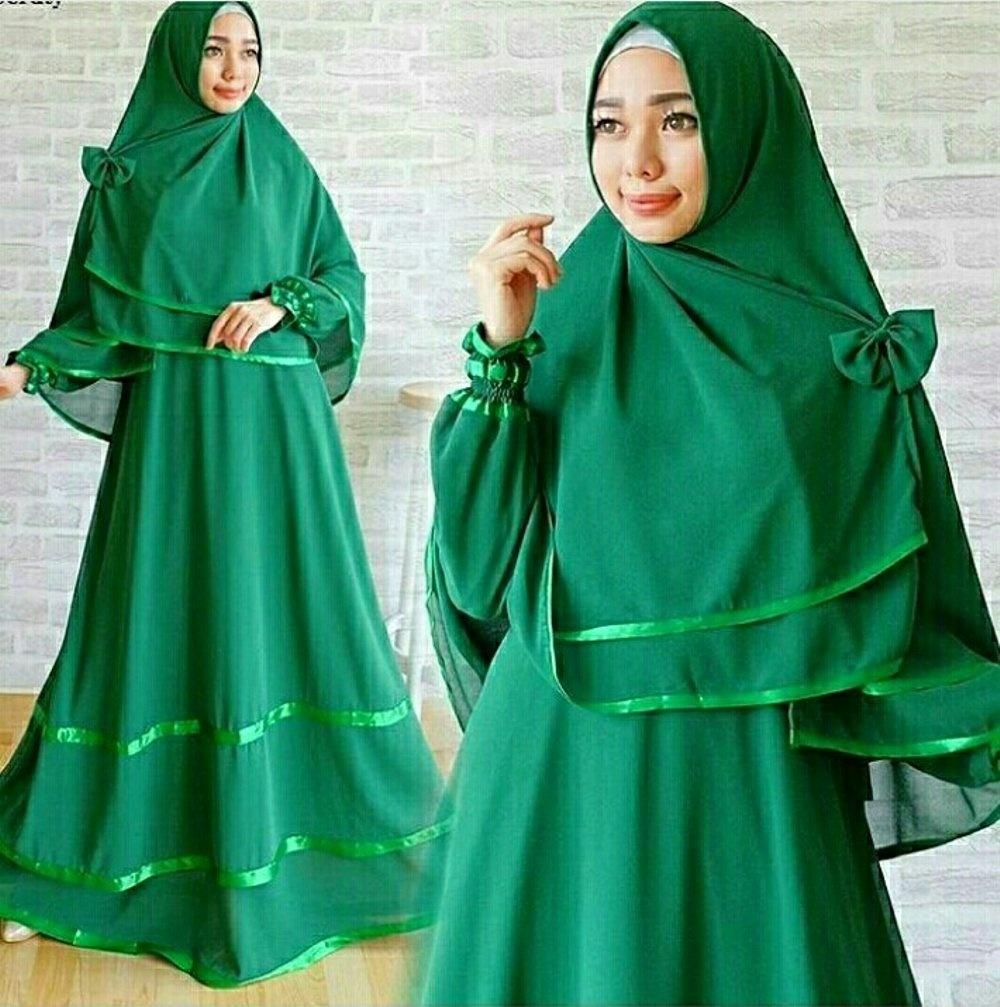 Anugrah - gamis wanita fashion terbaru ceruti - syar'i full jersey