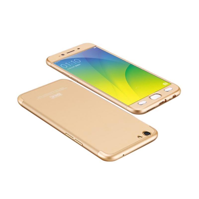 OPPO A39/A57 Full Cover Armor Baby Skin Matte Hard Case - Free Tempered glass