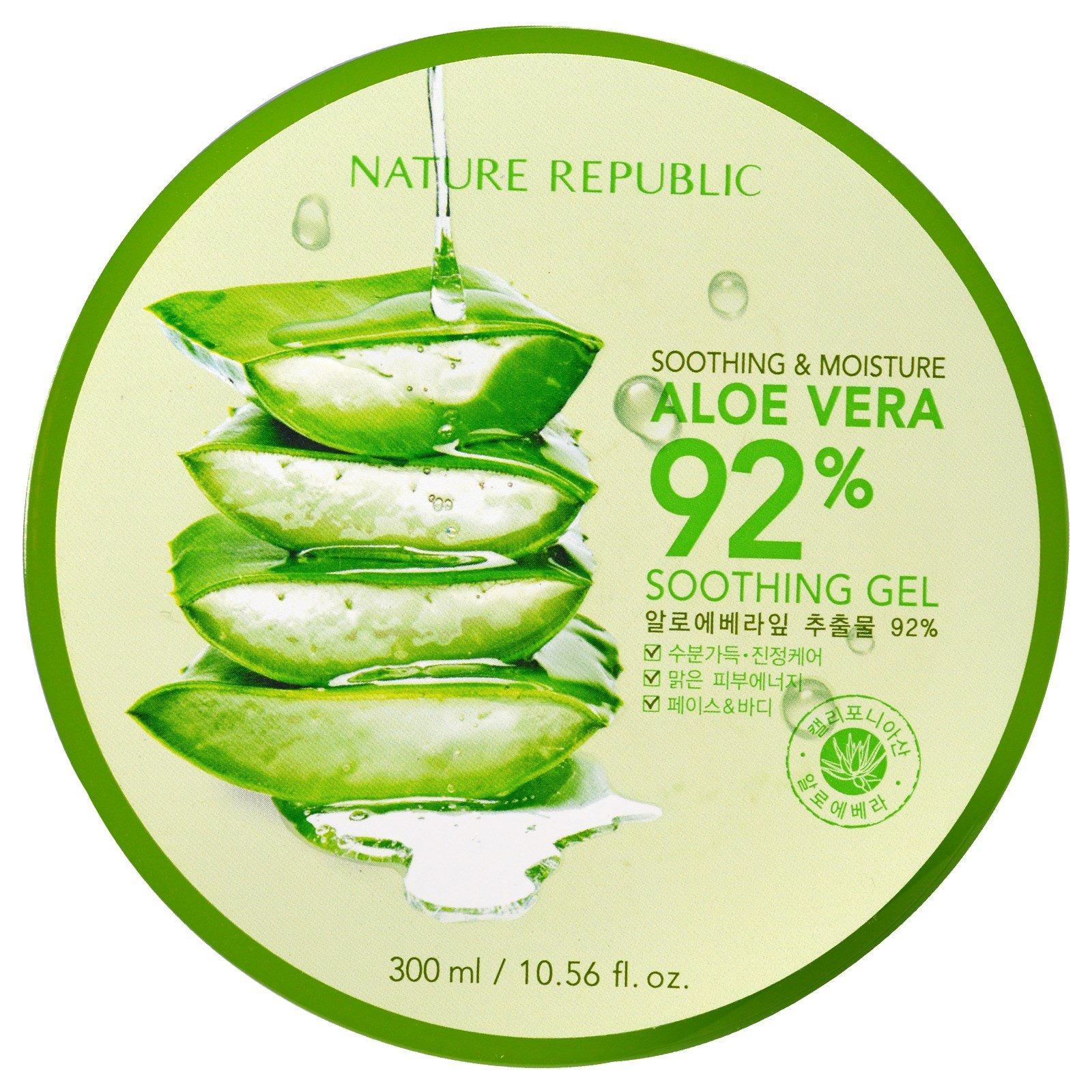 Nature Republic Aloe Vera Soothing Gel 92% 300ml - Produk Import Taiwan