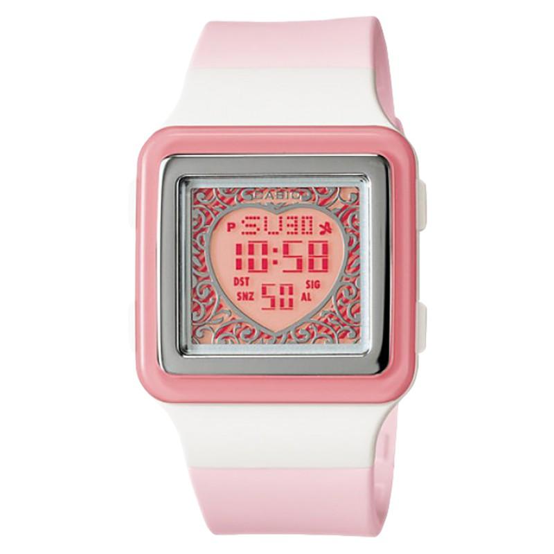 Jam tangan wanita Casio Standard Poptone Filigree Heart LDF-21-4AVDR Ladies Pink