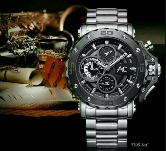 Alexandre Christie Ac 9205 / Ac 9205MC Silver Original & Bergaransi
