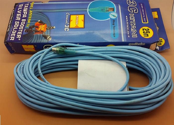 Kabel Antena Tv KITANI 3C 25m (KAWAT TEMBAGA MURNI)