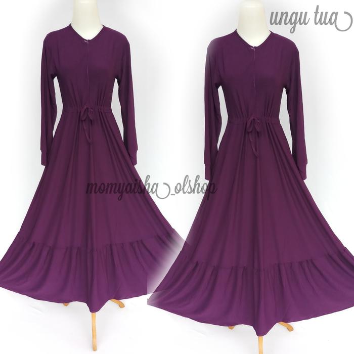 DISKON gamis aura rampel bawah tali pinggang MURAH