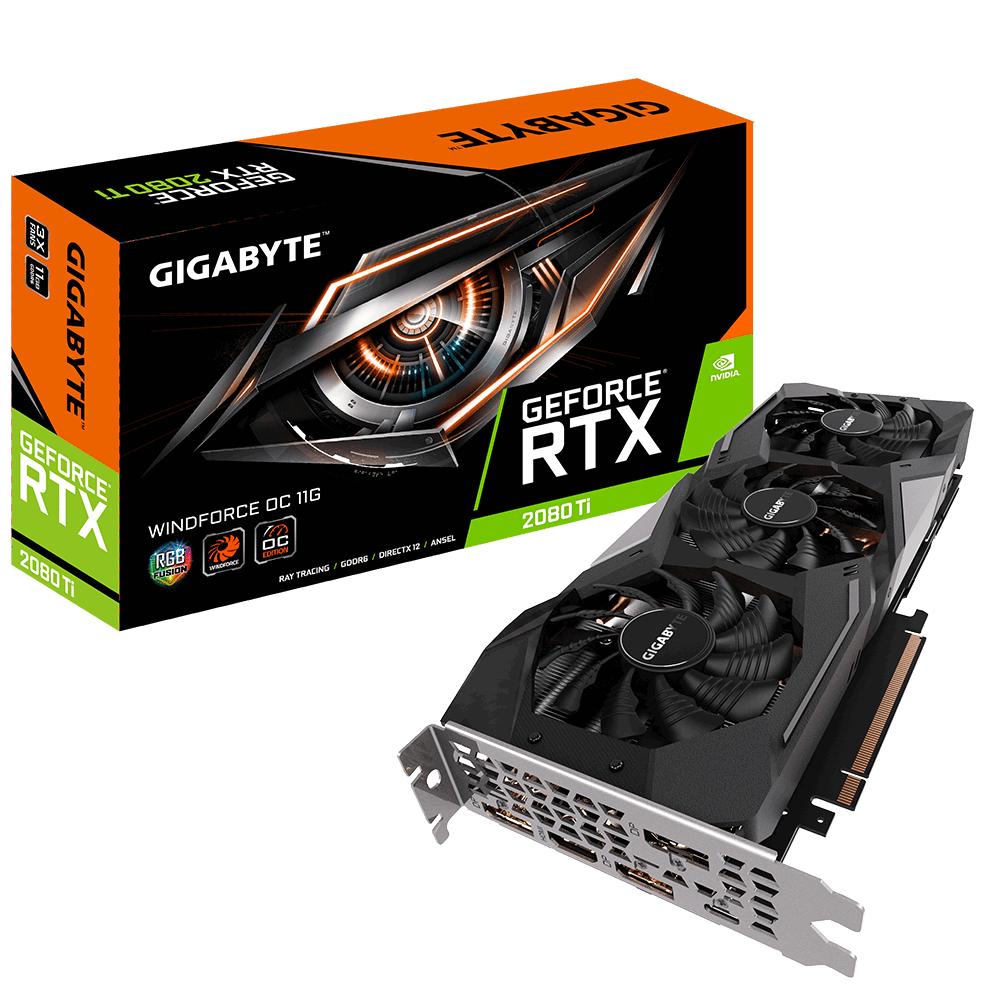GIGABYTE GeForce RTX 2080 Ti WINDFORCE OC 11GB Graphic Card GV-N208TWF3OC-11GC