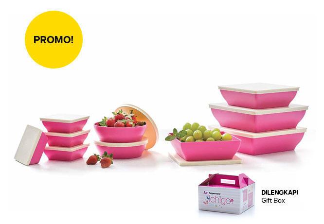 Tupperware pink Ichigo complete set - 10 item/set // promo oktober