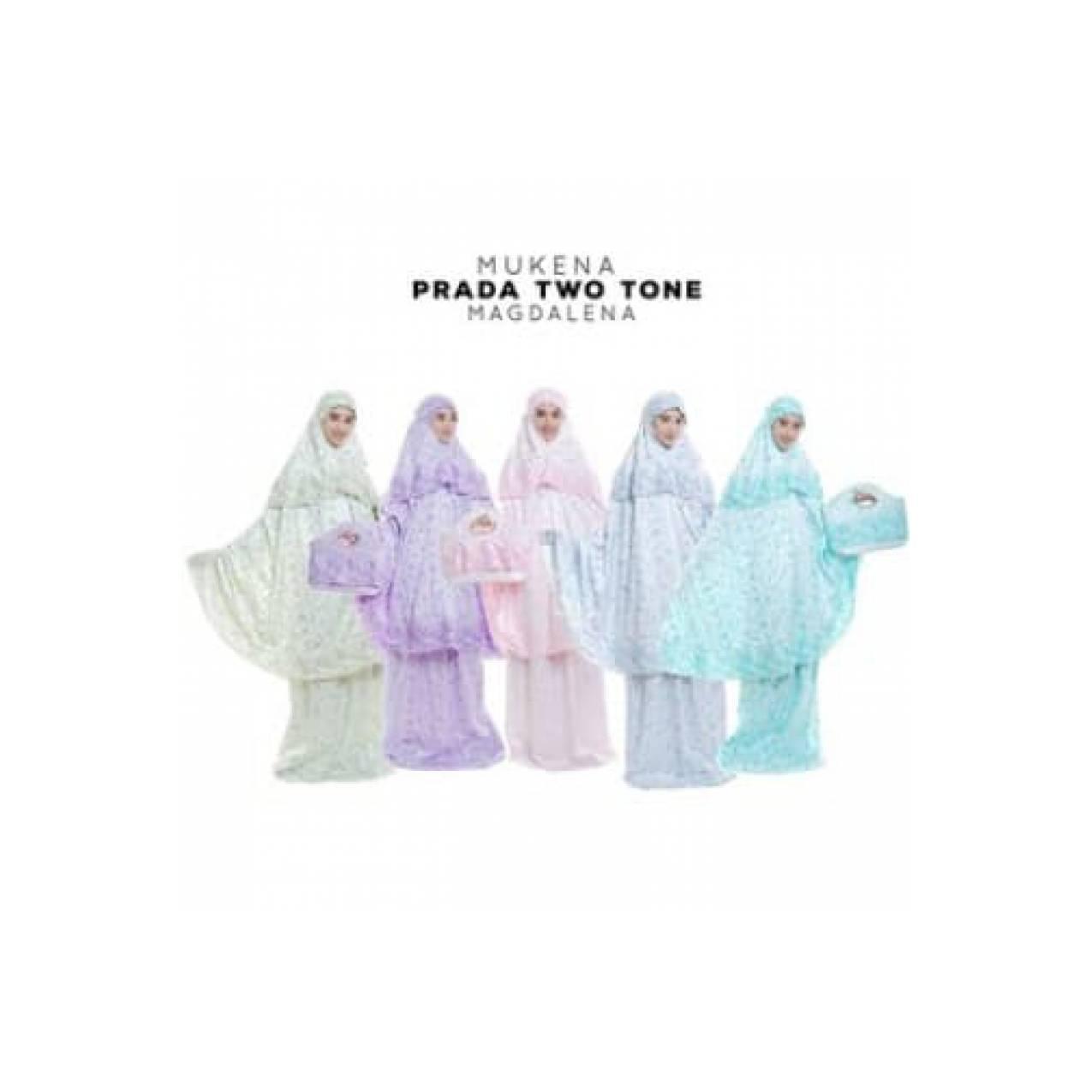 Ria Collection New Mukena Dewasa Bahan Prada Twotone Magdalena