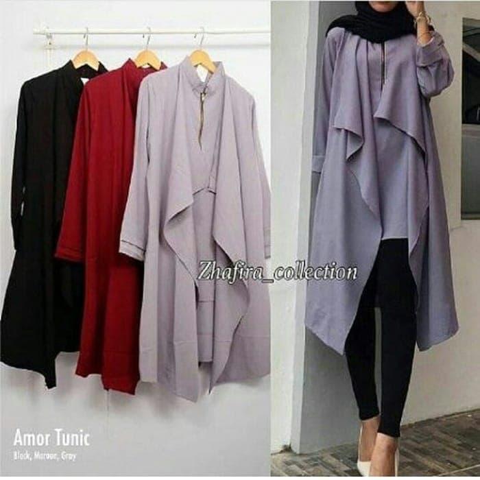 Baju Amor Tunik Atasan Wanita Blouse Baju Muslim Blus / baju / baju wanita / baju atasan wanita / baju motif / baju murah / baju keren / baju lucu / baju berkualitas