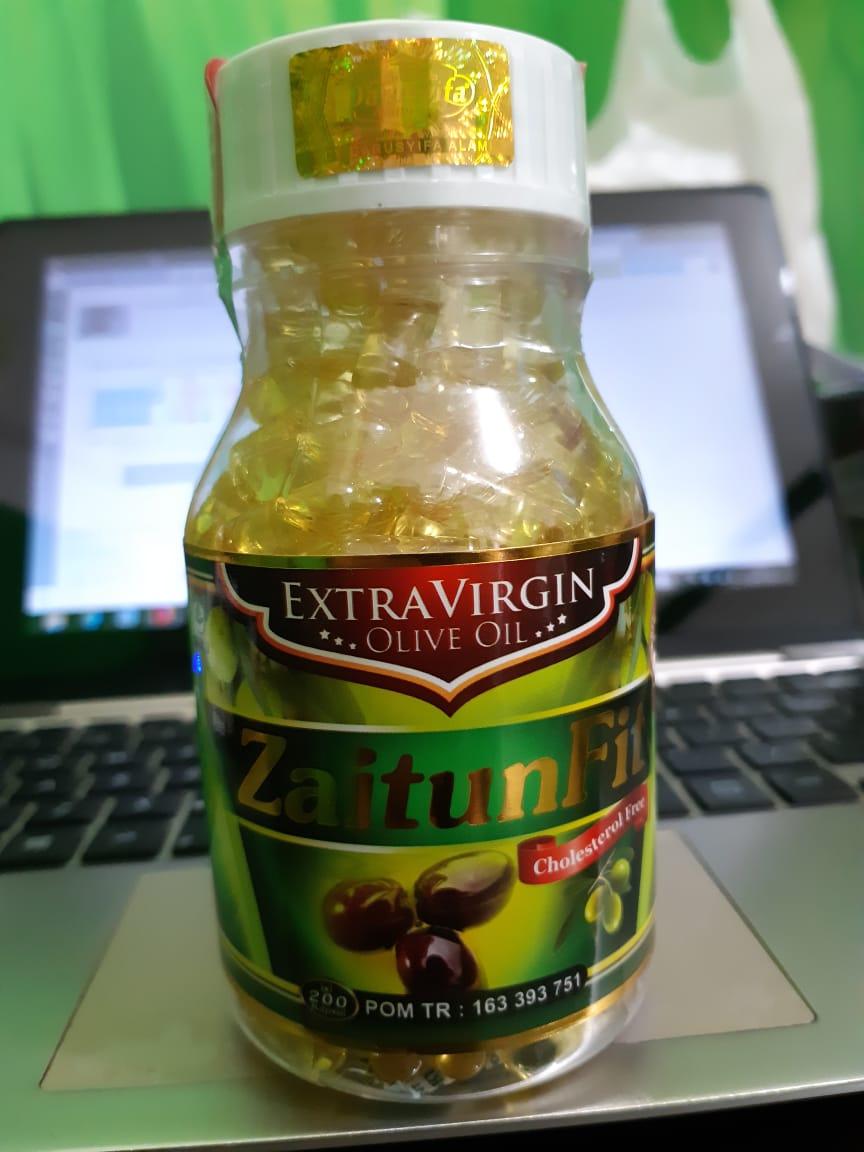 Paket 4 botol kapsul minyak Zaitun fit 200 kps
