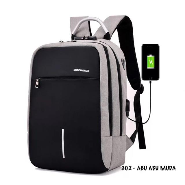 TAS ANTI MALING TERBARU SMART BACKPACK TAS LAPTOP TAS MUDIK RANSEL PRIA RANSEL KERJA IMPORT