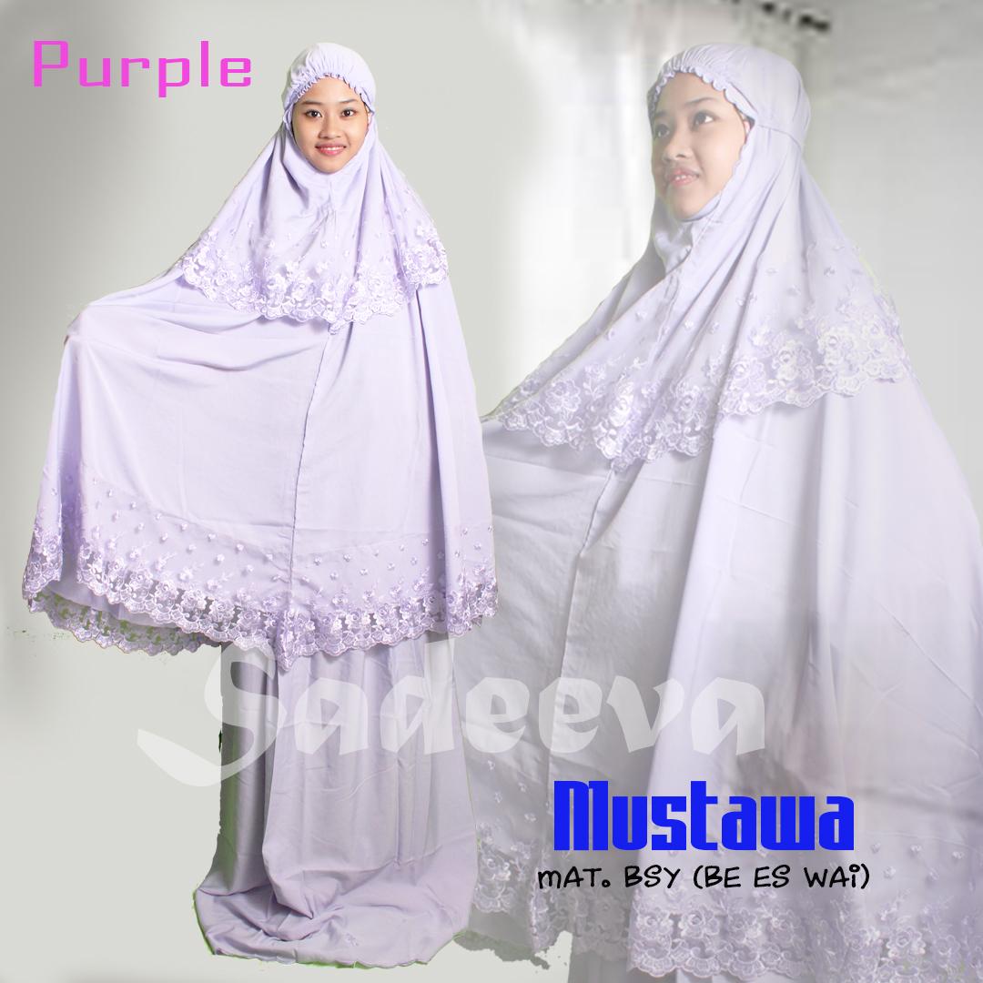 Mukena Muslim Dewasa Trendy Modern Mewah Mustawa