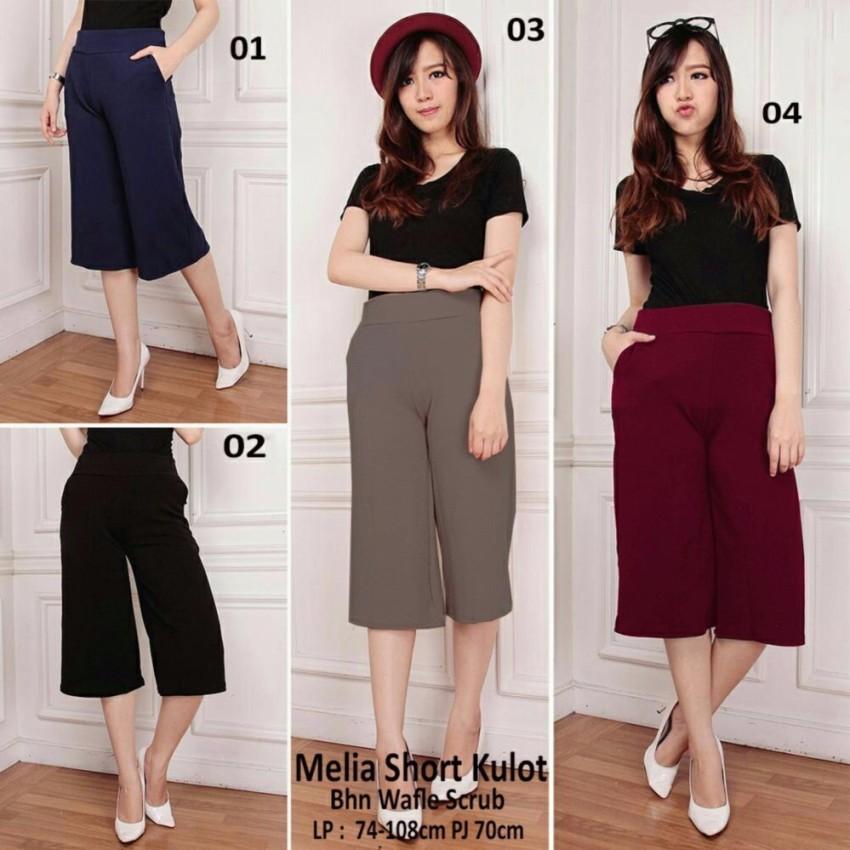 Celana kulot pendek wanita jumbo short pant Sofia