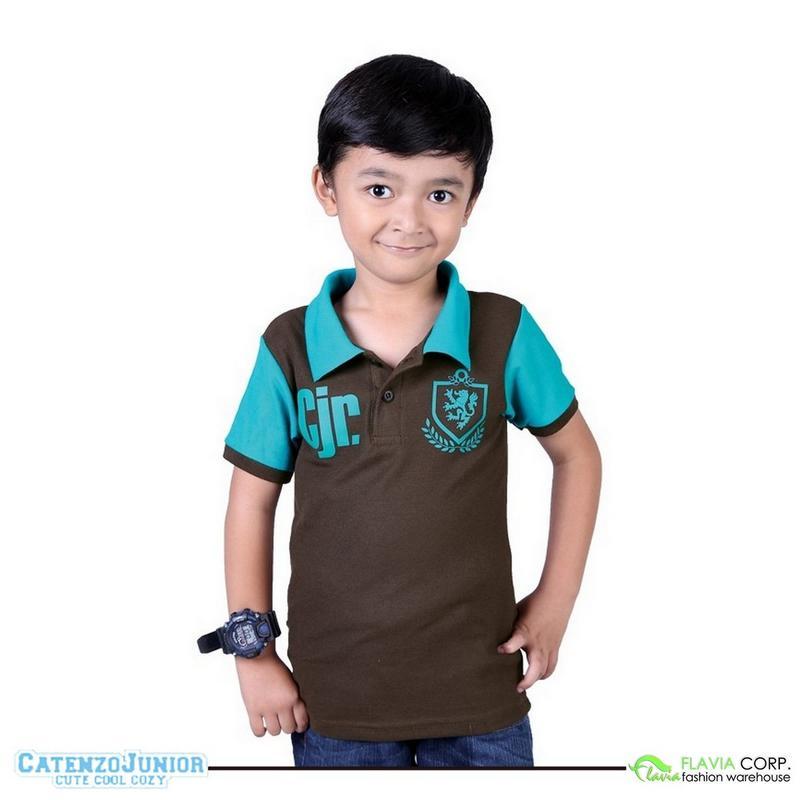 Kaos Kerah Polo Shirt Anak Laki-laki CPL101 Catenzo Junior fs