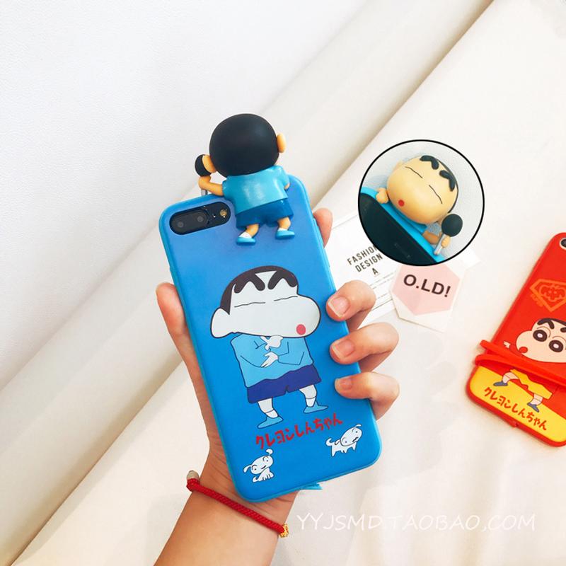 Papa Tiga Dimensi Shinchan vivo X5PRO Casing HP Y35 Bungkus Penuh perbatasan Drop Hardcase tali gantungan sampul lunak Y51