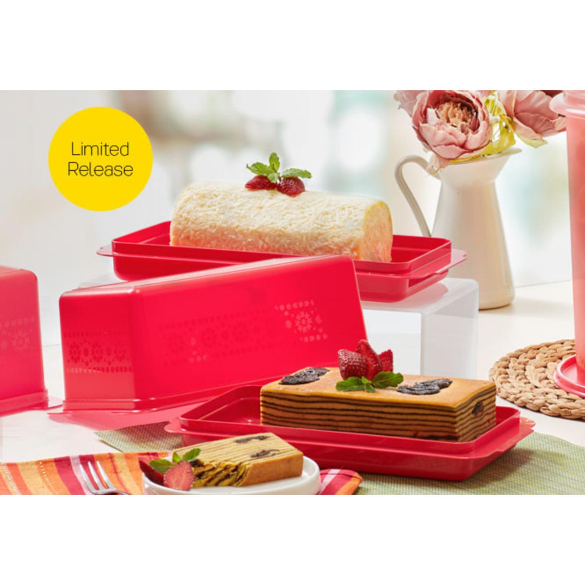 Tupperware Bread Server Merah