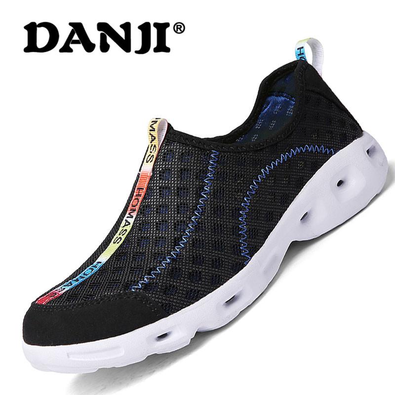 Danji Sepatu Musim Panas Mendaki Pria Wanita Sepatu Air Yang Berbeda Warna Air Sneakers Ringan Outdoor Sandal Naik Gunung 35-45